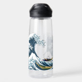 De Grote Golf voor Kanagawa Waterfles (Achterkant)