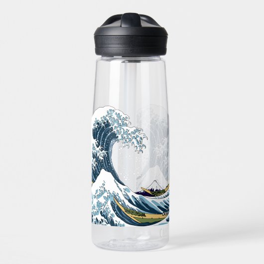 De Grote Golf voor Kanagawa Waterfles (Voorkant)