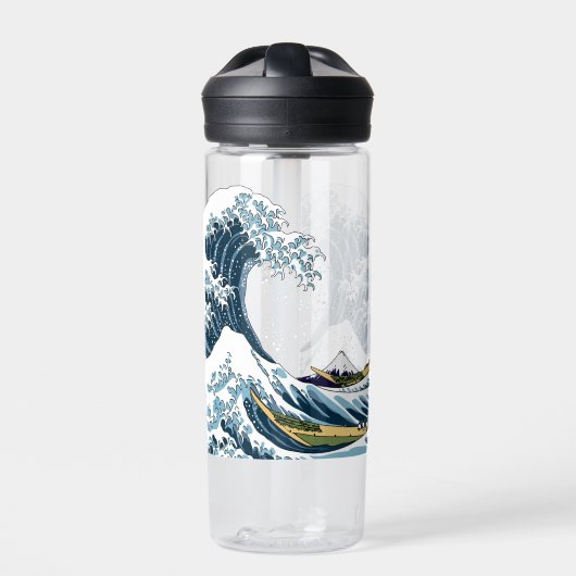 De Grote Golf voor Kanagawa Waterfles (Voorkant)