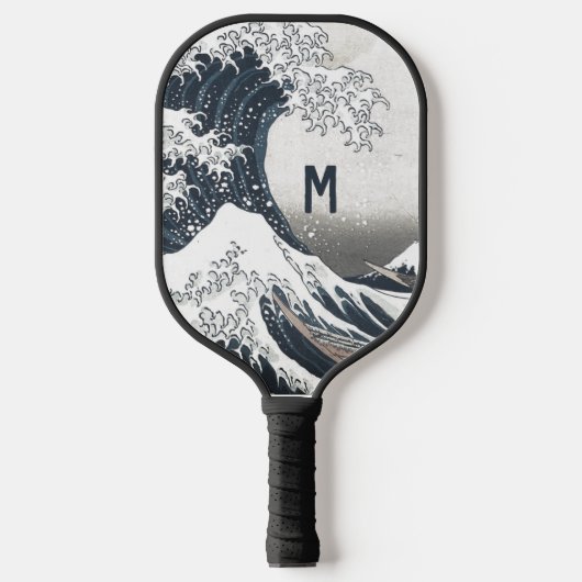 De Grote Golf - zwart & wit Pickleball Paddle (Voorkant)