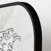 De Grote Golf - zwart & wit Pickleball Paddle (Links Detail)