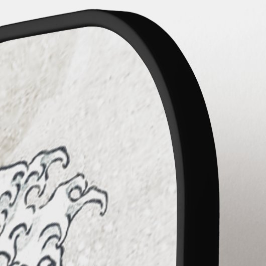 De Grote Golf - zwart & wit Pickleball Paddle (Links Detail)