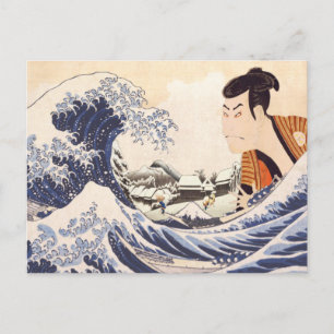 De Grote Golve Ukiyoe Collages Briefkaart
