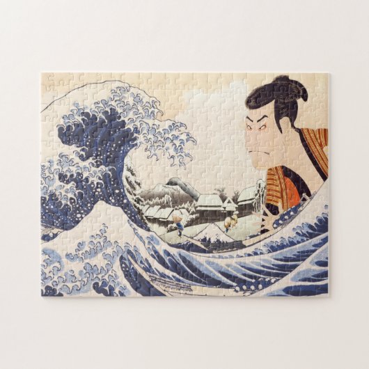 De Grote Golve Ukiyoe Collages Legpuzzel (Horizontaal)