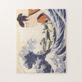 De Grote Golve Ukiyoe Collages Legpuzzel (Verticaal)