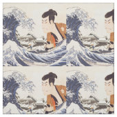 De Grote Golve Ukiyoe Collages Stof (Swatch)