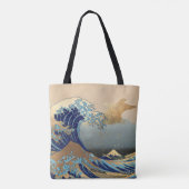De grote golven bij Kanagawa Tote Bag (Achterkant)