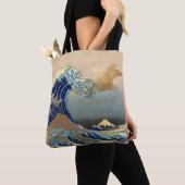 De grote golven bij Kanagawa Tote Bag (Dichtbij)