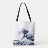De Grote Golven van Hokusai in Kanagawa Tote Bag (Achterkant)