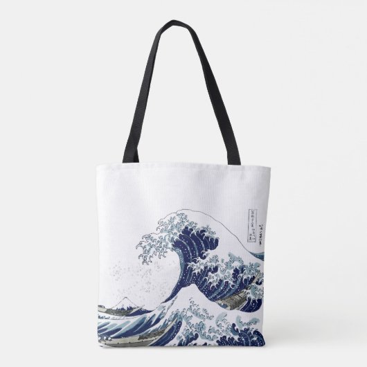 De Grote Golven van Hokusai in Kanagawa Tote Bag (Achterkant)