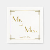 De grote Gouden Servetten van het Huwelijk van het (Voorkant)