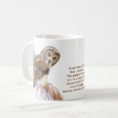 De Grote Grijze Mok van de vogelpest (Voorkant links)