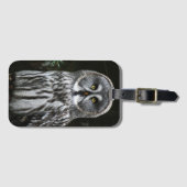 De grote grijze uil BC LTCNA Bagagelabel (Voorkant (horizontaal))