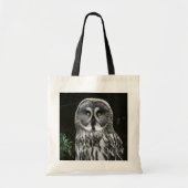 De grote grijze uil bit tote bag (Voorkant)