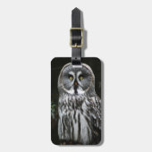 De Grote Grijze Uil cd ltcna Bagagelabel (Voorkant verticaal)