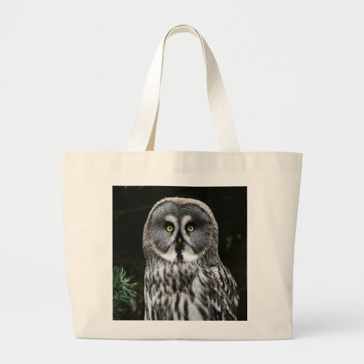 De grote grijze uil jtcna tote bag (Voorkant)
