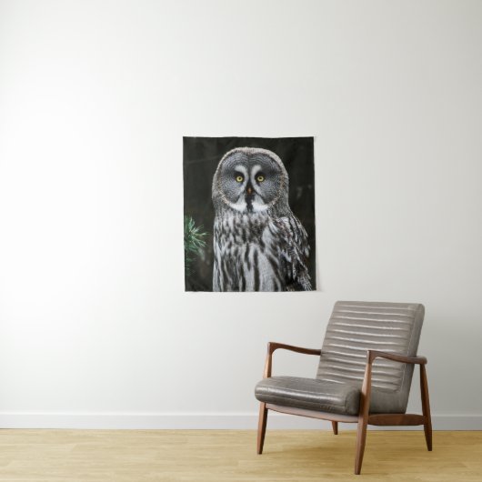 De Grote Grijze Uil Wandkleed (In situ)