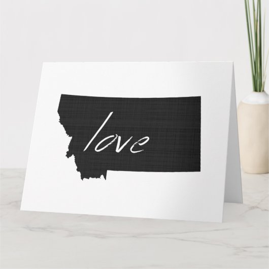 De Grote Groet van Montana van de liefde Kaart (Voorkant)