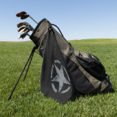 De grote Grootste Verdrukte Stijl van de Ster met  Golfhanddoek (Groen)