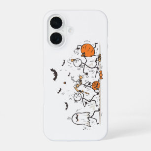 De Grote Halloween Snoepgevecht – Speelse Stokfigu iPhone 16 Hoesje