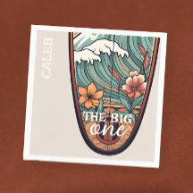 De grote Hawaïaanse Surf First Birthday Custom