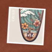 De grote Hawaïaanse Surf First Birthday Custom Servet