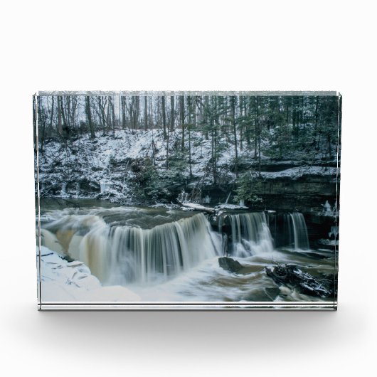 De grote Herfsten van Tinkers Creek op een besneeu Fotoblokken (Voorkant)