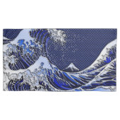 De grote Hokusai golf in Chrome stijl Kussensloop (Voorkant-Links)
