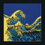 De grote Hokusai golf in Pop blauw Hout Afdruk<br><div class="desc">Een ontwerp op maat, geïnspireerd door de Grote Golf van Kanagawa, geschilderd door de oude Japanse kunstenaar Hokusai. Het is weergegeven in een levendige blauw-gele pop kunststijl. Klinkt goed, een geweldig apparaat huid cadeau idee. Gebruik de link "Vraag deze ontwerper" om contact met ons op te nemen met uw speciale...</div>