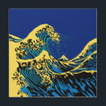 De grote Hokusai golf in Pop blauw Hout Afdruk<br><div class="desc">Een ontwerp op maat, geïnspireerd door de Grote Golf van Kanagawa, geschilderd door de oude Japanse kunstenaar Hokusai. Het is weergegeven in een levendige blauw-gele pop kunststijl. Klinkt goed, een geweldig apparaat huid cadeau idee. Gebruik de link "Vraag deze ontwerper" om contact met ons op te nemen met uw speciale...</div>