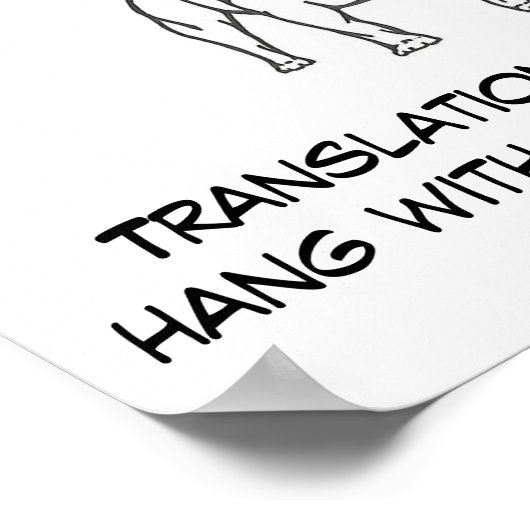 De grote honden poster (Hoek)