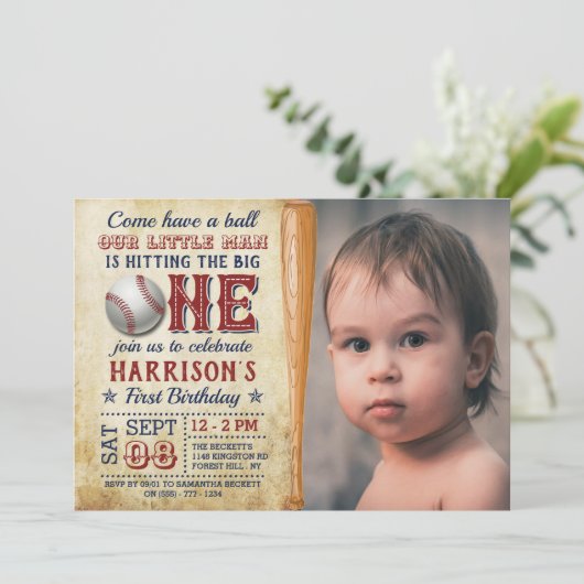 De grote honkbal is een foto van 1 september. kaart (Staand voorkant)