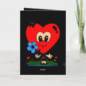 De GROTE HOOFDRomance van het HART! Groet Kaart (Achterkant)