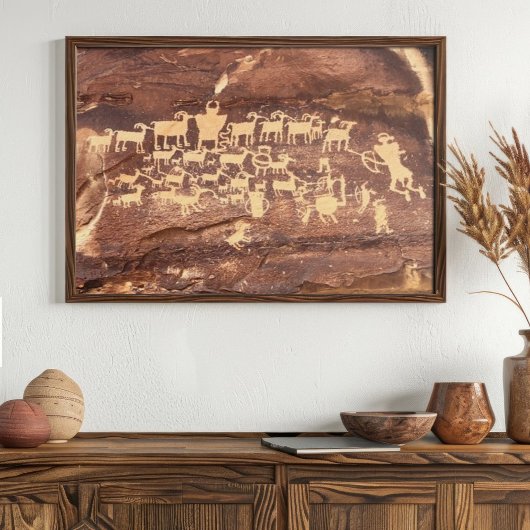 De grote hunt foto van het paneel 9 Mile Canyon Ut Poster