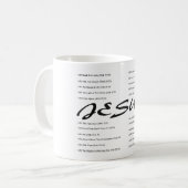 De grote ik ben koffiemok (Voorkant links)