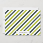 DE GROTE IN GROEN  | EERSTE BIRTHDAY-INVITATIE KAART (Achterkant)