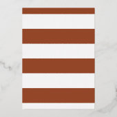 De grote Initialen van de Rust Moderne Foto sparen Folie Uitnodiging (Achterkant)