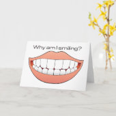 De grote kaart van de glimlach humoristische (Gele Bloem)