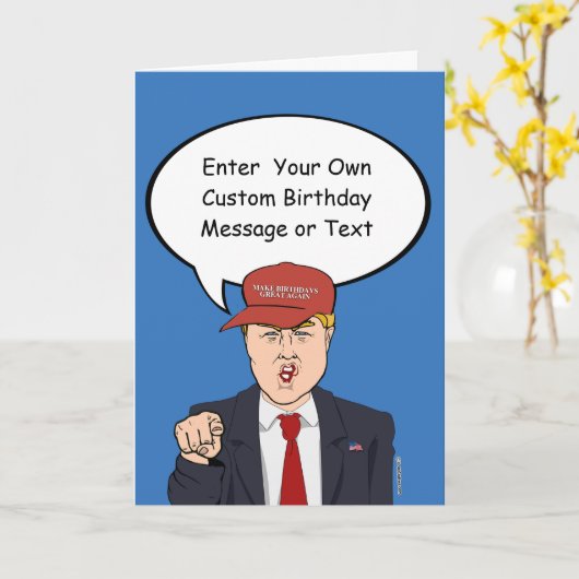 De grote Kaart van de Verjaardag van de Troef - (Gele Bloem)