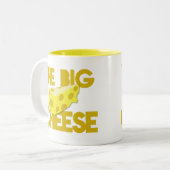 De GROTE KAAS! baas Tweekleurige Koffiemok (Voorkant links)