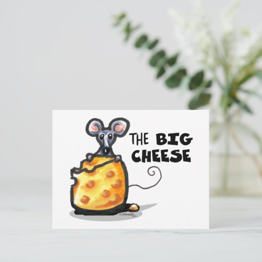 De grote kaas briefkaart (Staand voorkant)