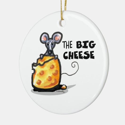 De grote kaas keramisch ornament (Links)