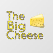 De grote kaas raamsticker (Vel)