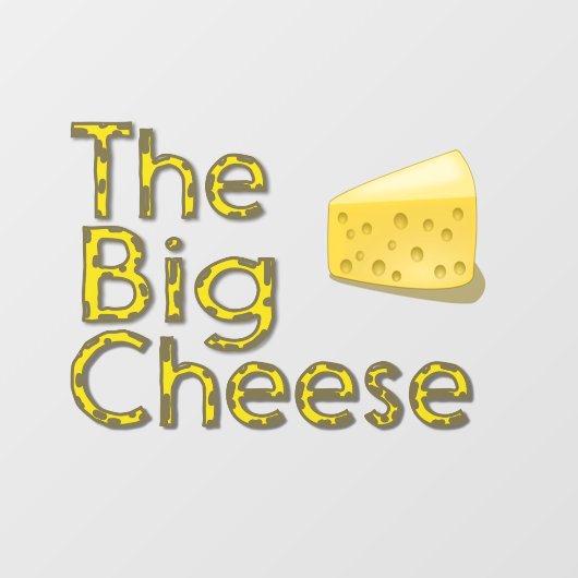 De grote kaas raamsticker (Vel)