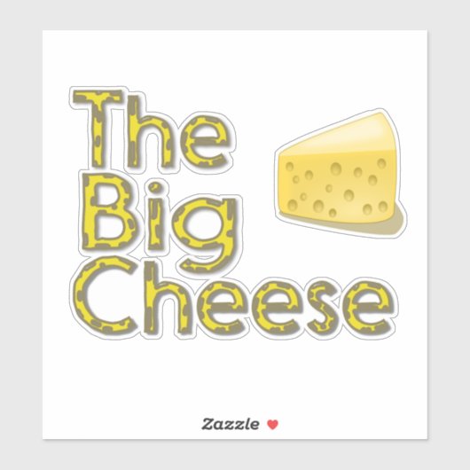 De grote kaas sticker (Vel)