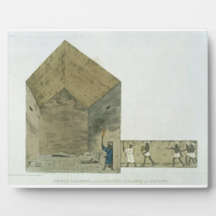 De Grote Kamer in de tweede piramide van Ghizeh, Fotoplaat