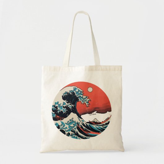 De Grote Kanagawa Retro Golf Tote Bag (Voorkant)