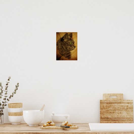 De grote kat poster (Keuken)