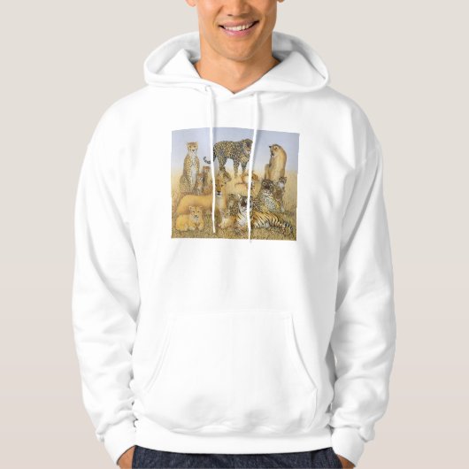 De grote katten hoodie (Voorkant)
