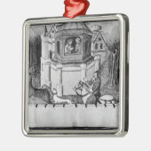 De Grote Khan in Peking Metalen Ornament (Links)